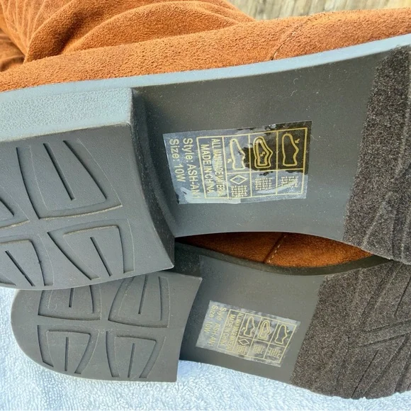 New Ashley Stewart Brown Over the Knee Boots - Picture 6 of 9